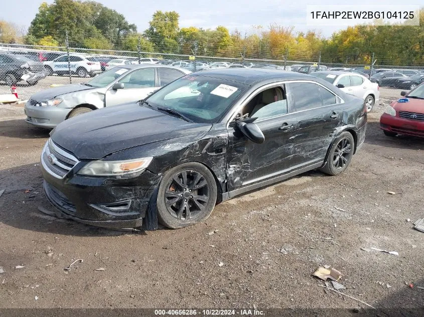 2011 Ford Taurus Sel VIN: 1FAHP2EW2BG104125 Lot: 40656286