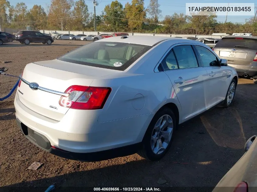 1FAHP2EW0BG183455 2011 Ford Taurus Sel