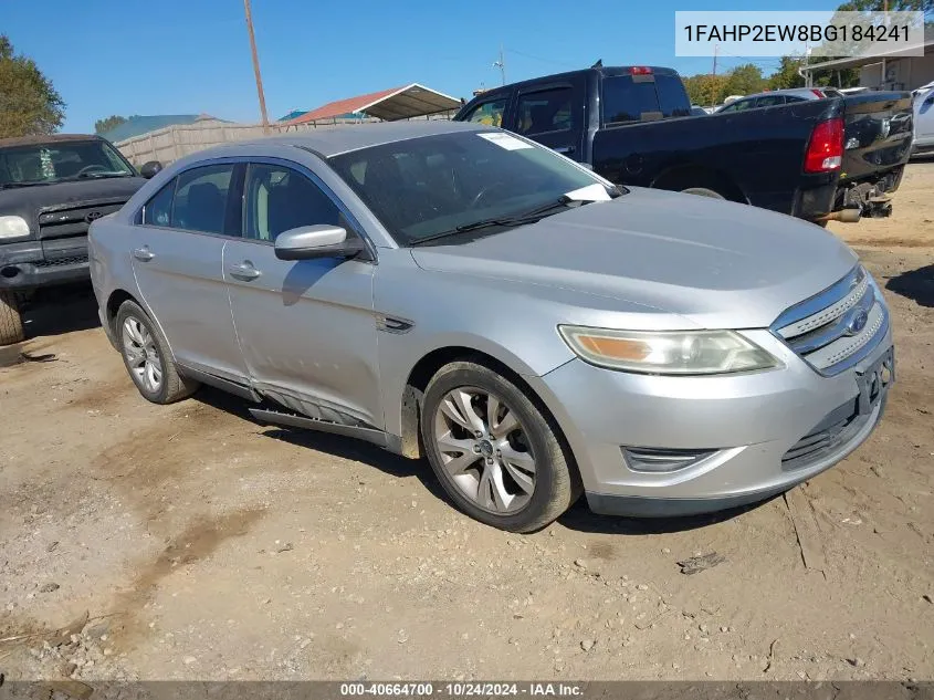 2011 Ford Taurus Sel VIN: 1FAHP2EW8BG184241 Lot: 40664700