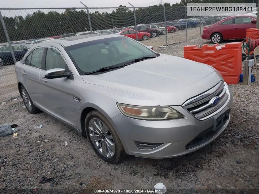 2011 Ford Taurus Limited VIN: 1FAHP2FW5BG188441 Lot: 40674979