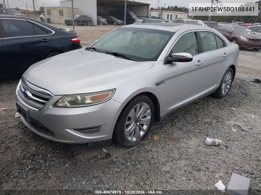 2011 Ford Taurus Limited VIN: 1FAHP2FW5BG188441 Lot: 40674979