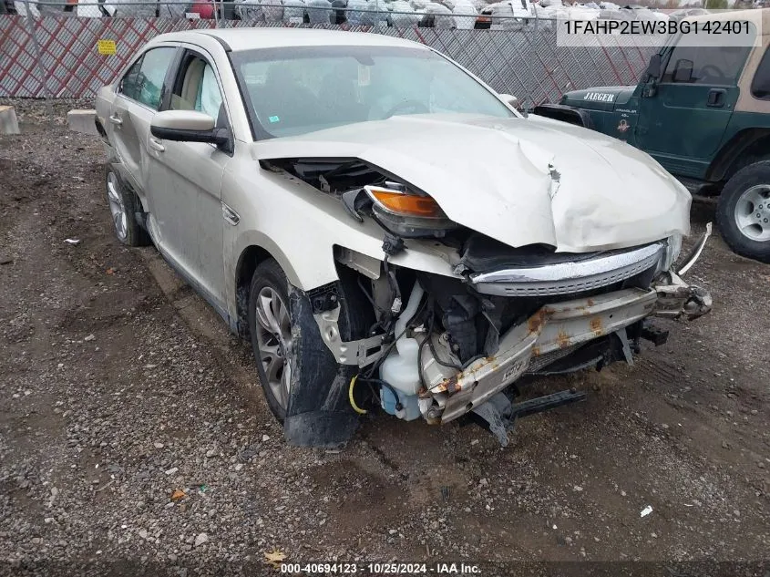 2011 Ford Taurus Sel VIN: 1FAHP2EW3BG142401 Lot: 40694123