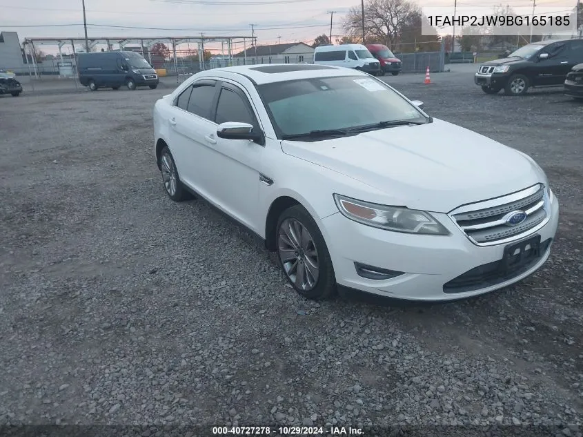 2011 Ford Taurus Limited VIN: 1FAHP2JW9BG165185 Lot: 40727278