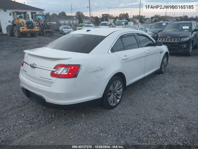 2011 Ford Taurus Limited VIN: 1FAHP2JW9BG165185 Lot: 40727278