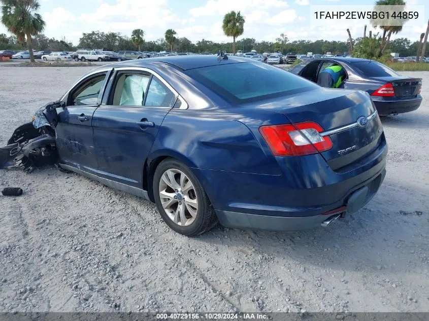 2011 Ford Taurus Sel VIN: 1FAHP2EW5BG144859 Lot: 40729156