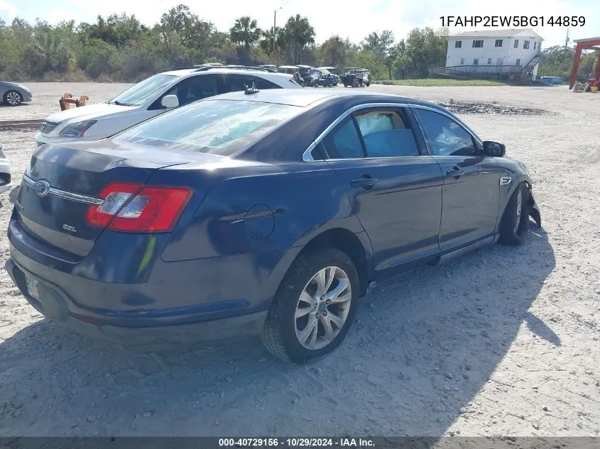 2011 Ford Taurus Sel VIN: 1FAHP2EW5BG144859 Lot: 40729156