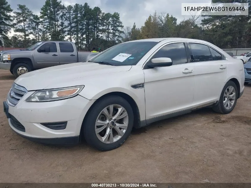 2011 Ford Taurus Sel VIN: 1FAHP2EW6BG169446 Lot: 40730213