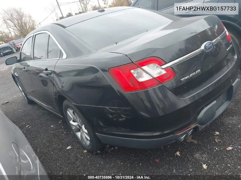 2011 Ford Taurus Sel VIN: 1FAHP2HWXBG157733 Lot: 40735896