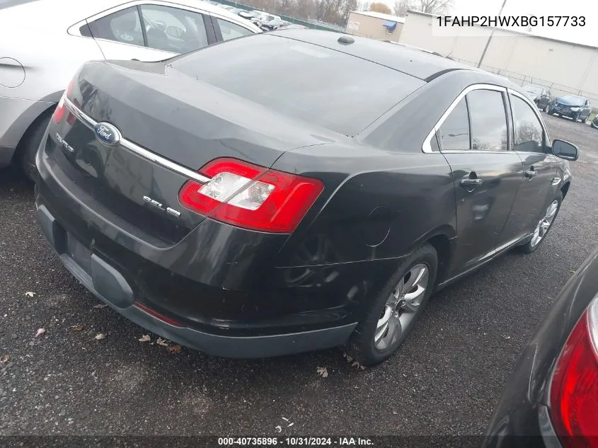 2011 Ford Taurus Sel VIN: 1FAHP2HWXBG157733 Lot: 40735896