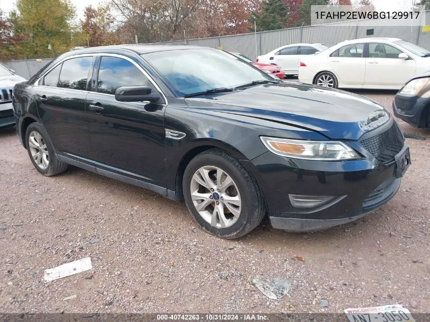 2011 Ford Taurus Sel VIN: 1FAHP2EW6BG129917 Lot: 40742263