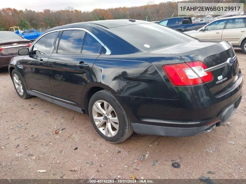 2011 Ford Taurus Sel VIN: 1FAHP2EW6BG129917 Lot: 40742263