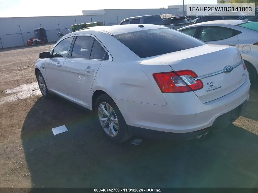 2011 Ford Taurus Sel VIN: 1FAHP2EW3BG141863 Lot: 40742759