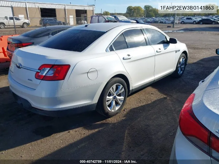 2011 Ford Taurus Sel VIN: 1FAHP2EW3BG141863 Lot: 40742759