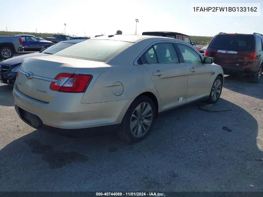 2011 Ford Taurus Limited VIN: 1FAHP2FW1BG133162 Lot: 40744089