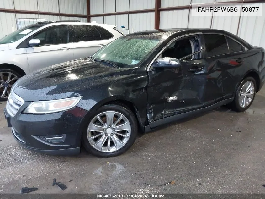 2011 Ford Taurus Limited VIN: 1FAHP2FW6BG150877 Lot: 40762219