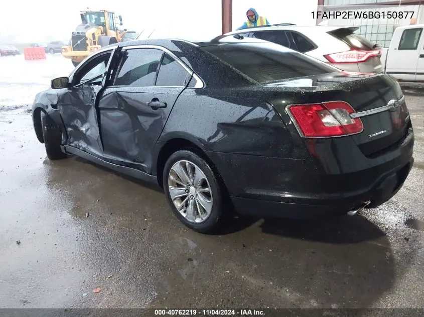 2011 Ford Taurus Limited VIN: 1FAHP2FW6BG150877 Lot: 40762219