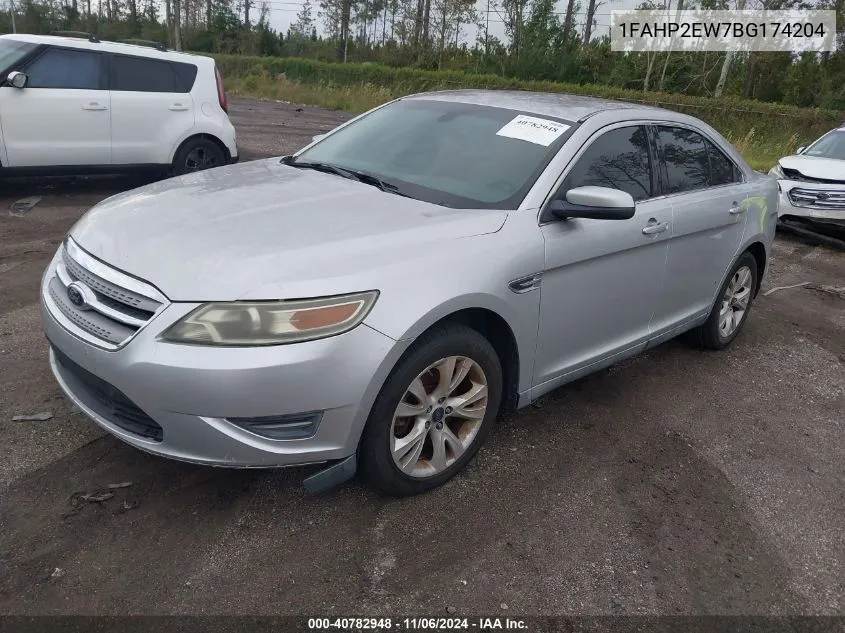 2011 Ford Taurus Sel VIN: 1FAHP2EW7BG174204 Lot: 40782948