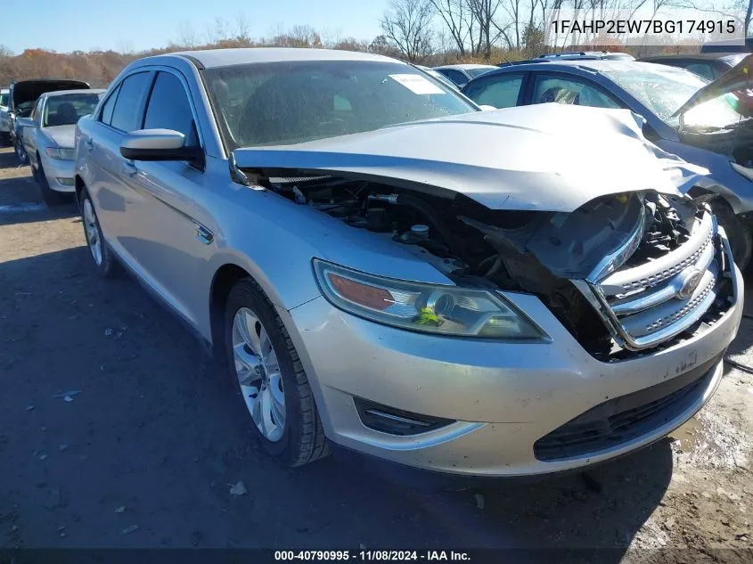 2011 Ford Taurus Sel VIN: 1FAHP2EW7BG174915 Lot: 40790995