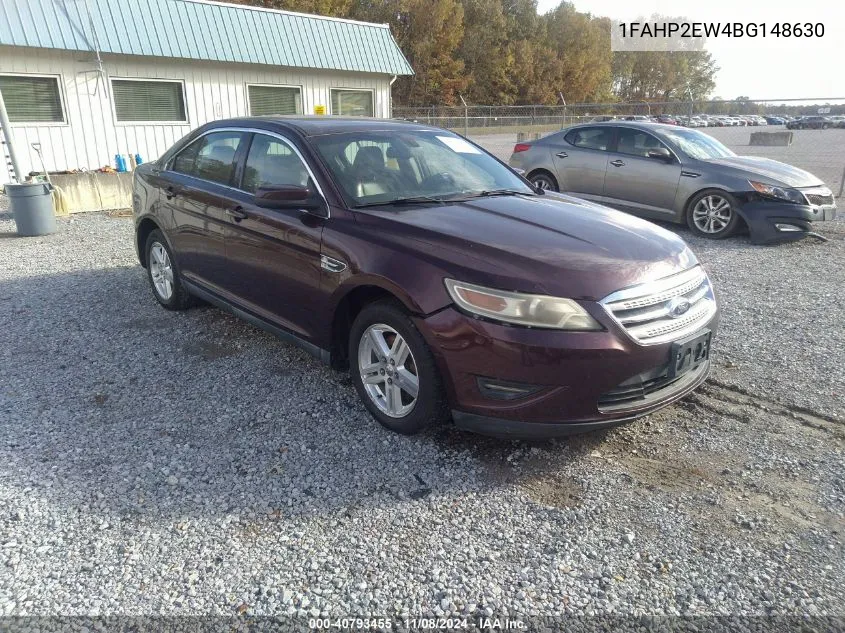 2011 Ford Taurus Sel VIN: 1FAHP2EW4BG148630 Lot: 40793455