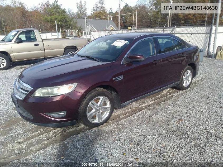 2011 Ford Taurus Sel VIN: 1FAHP2EW4BG148630 Lot: 40793455