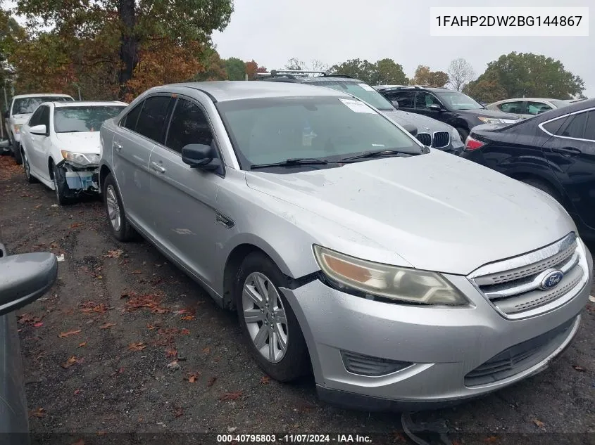 2011 Ford Taurus Se VIN: 1FAHP2DW2BG144867 Lot: 40795803