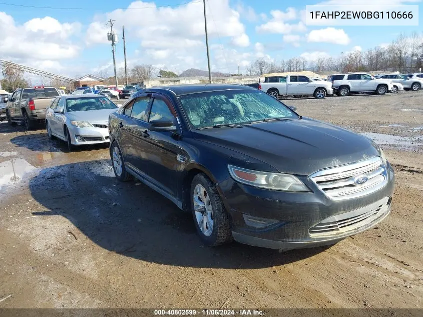 2011 Ford Taurus Sel VIN: 1FAHP2EW0BG110666 Lot: 40802599