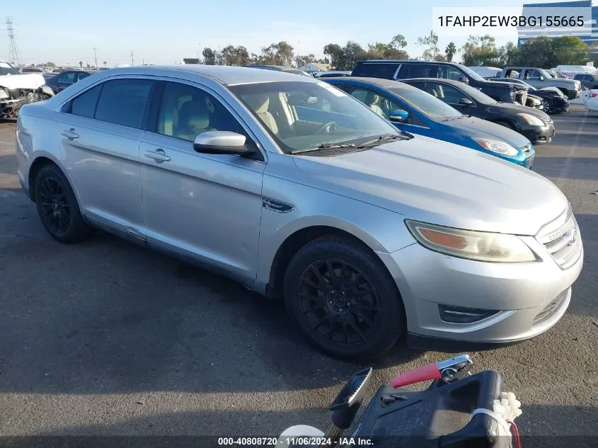 2011 Ford Taurus Sel VIN: 1FAHP2EW3BG155665 Lot: 40808720