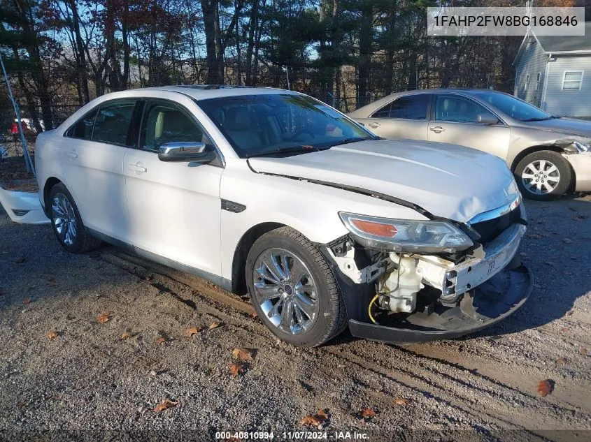 2011 Ford Taurus Limited VIN: 1FAHP2FW8BG168846 Lot: 40810994