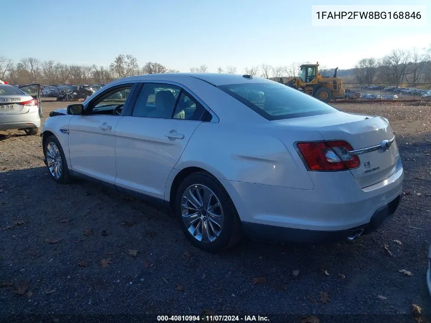 2011 Ford Taurus Limited VIN: 1FAHP2FW8BG168846 Lot: 40810994