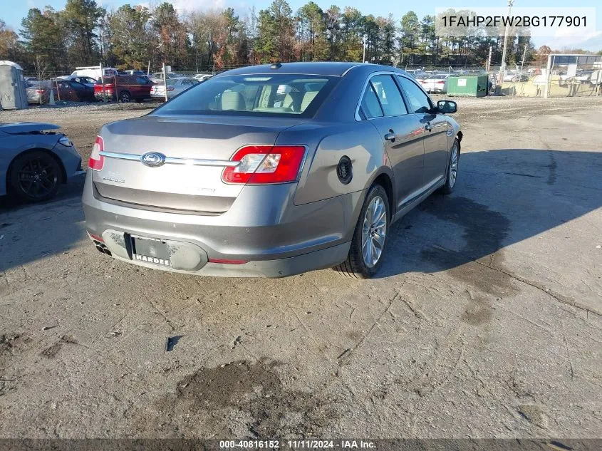 2011 Ford Taurus Limited VIN: 1FAHP2FW2BG177901 Lot: 40816152