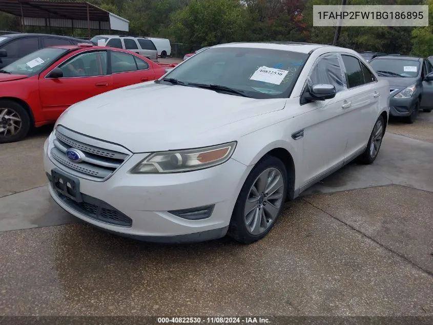 2011 Ford Taurus Limited VIN: 1FAHP2FW1BG186895 Lot: 40822530