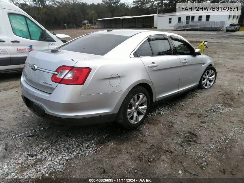 2011 Ford Taurus Sel VIN: 1FAHP2HW7BG149671 Lot: 40826695