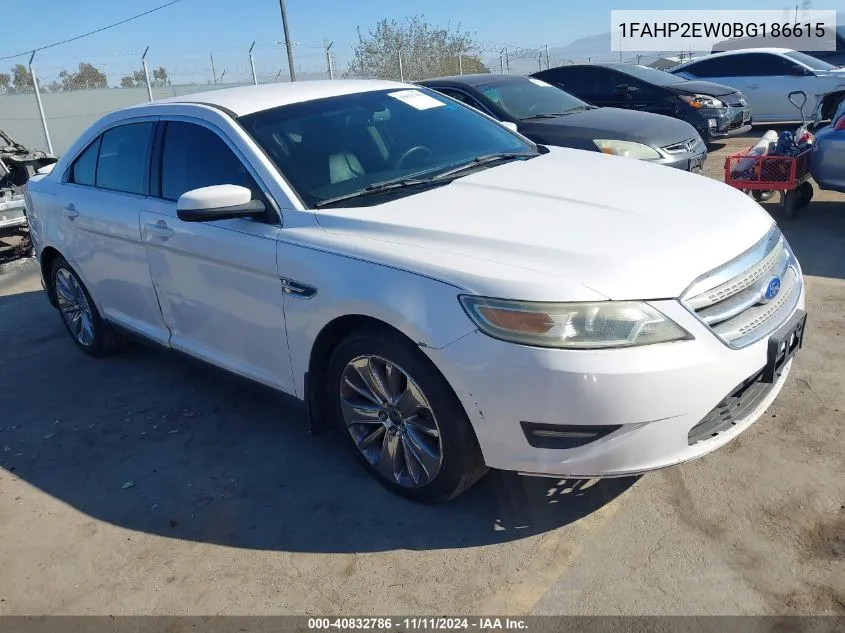 2011 Ford Taurus Sel VIN: 1FAHP2EW0BG186615 Lot: 40832786