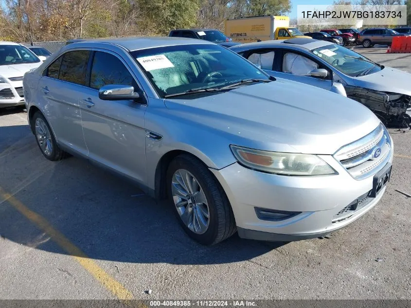 2011 Ford Taurus Limited VIN: 1FAHP2JW7BG183734 Lot: 40849385