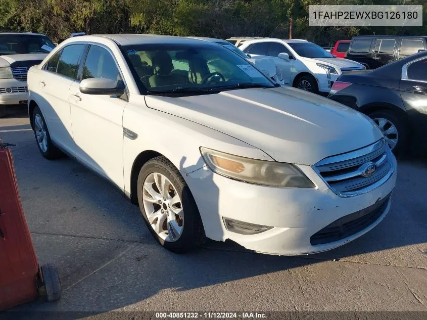 2011 Ford Taurus Sel VIN: 1FAHP2EWXBG126180 Lot: 40851232