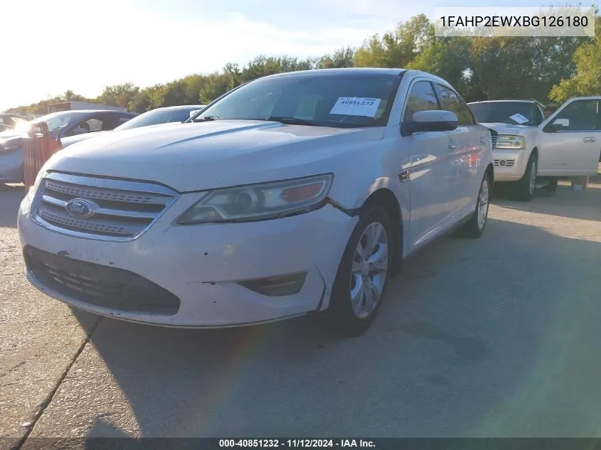 2011 Ford Taurus Sel VIN: 1FAHP2EWXBG126180 Lot: 40851232