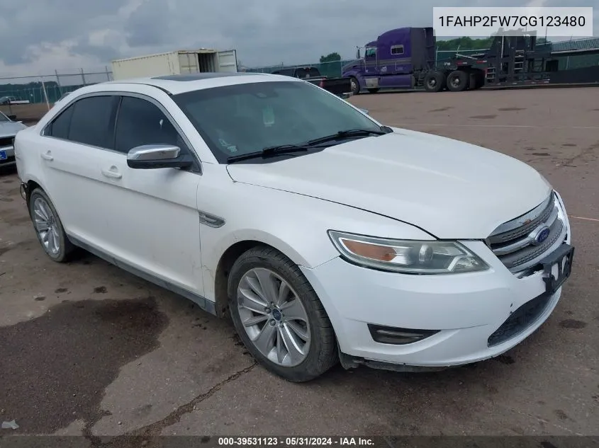 2012 Ford Taurus Limited VIN: 1FAHP2FW7CG123480 Lot: 39531123