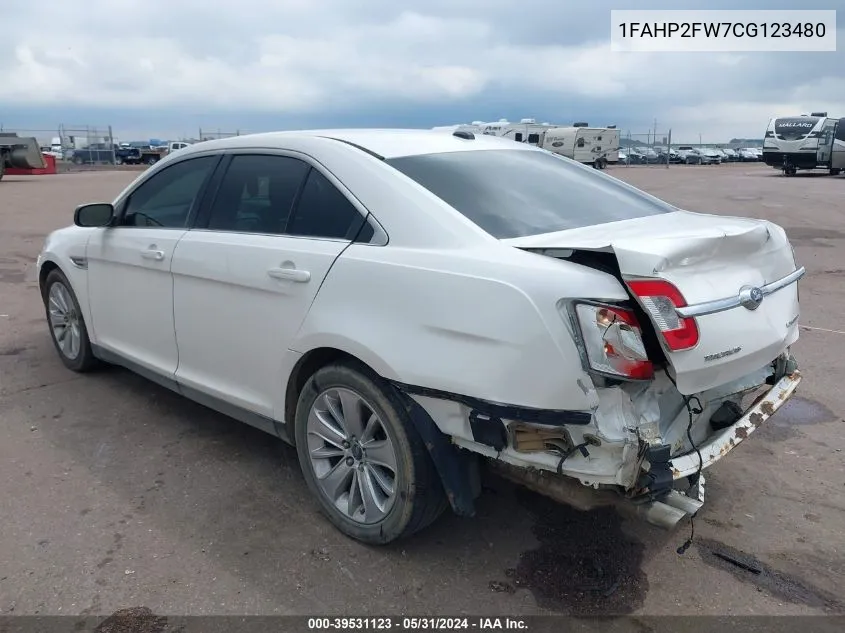 2012 Ford Taurus Limited VIN: 1FAHP2FW7CG123480 Lot: 39531123