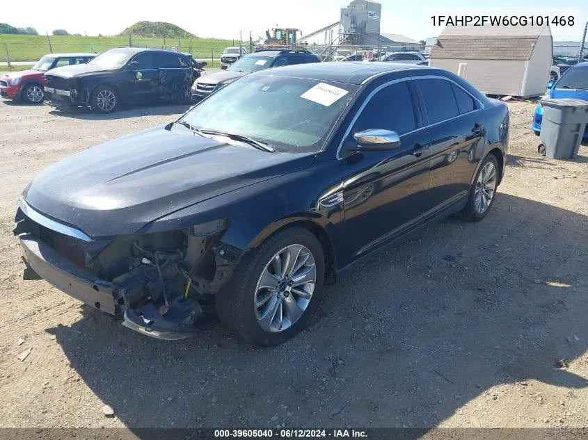 2012 Ford Taurus Limited VIN: 1FAHP2FW6CG101468 Lot: 39605040