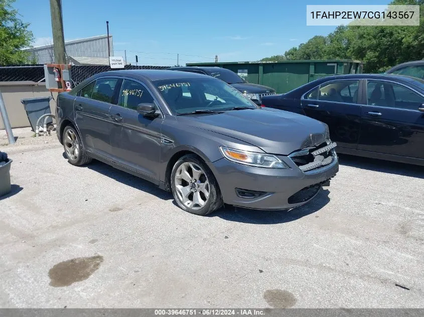 2012 Ford Taurus Sel VIN: 1FAHP2EW7CG143567 Lot: 39646751