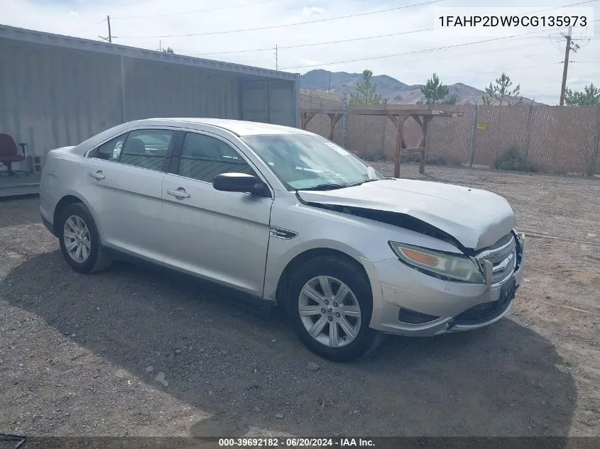 2012 Ford Taurus Se VIN: 1FAHP2DW9CG135973 Lot: 39692182