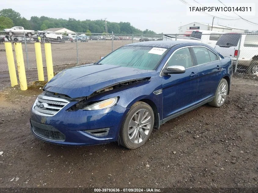 2012 Ford Taurus Limited VIN: 1FAHP2FW1CG144311 Lot: 39793636