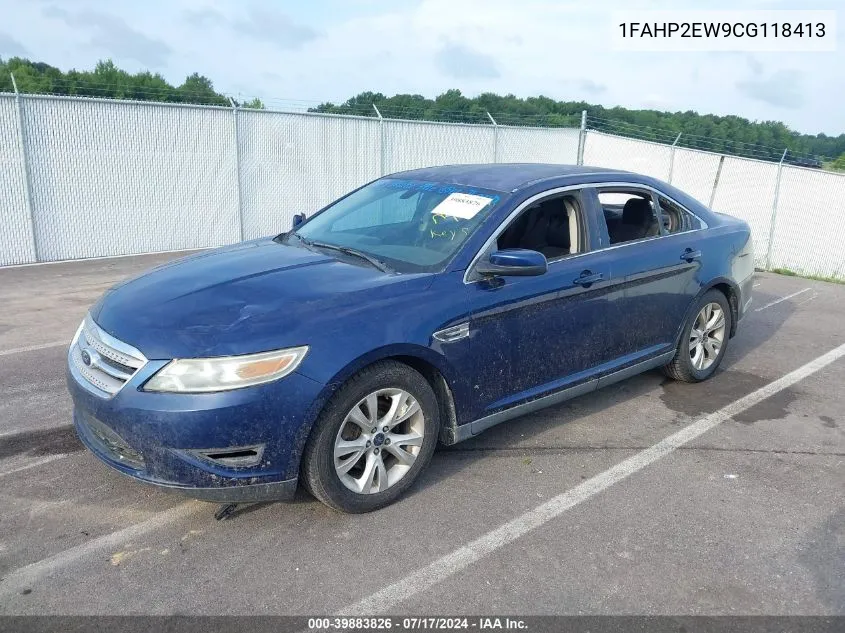 2012 Ford Taurus Sel VIN: 1FAHP2EW9CG118413 Lot: 39883826