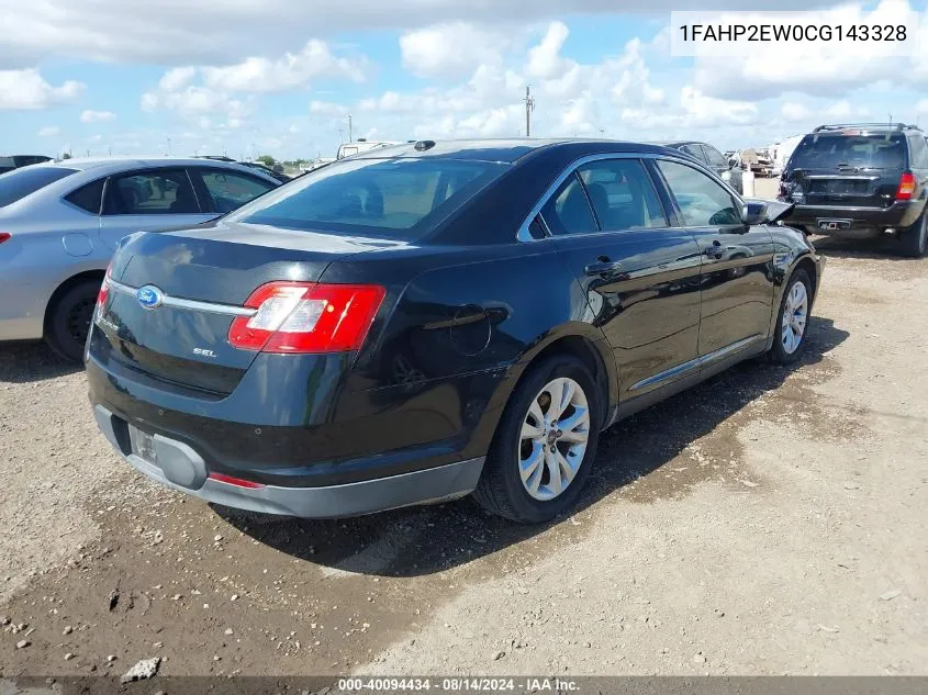 1FAHP2EW0CG143328 2012 Ford Taurus Sel