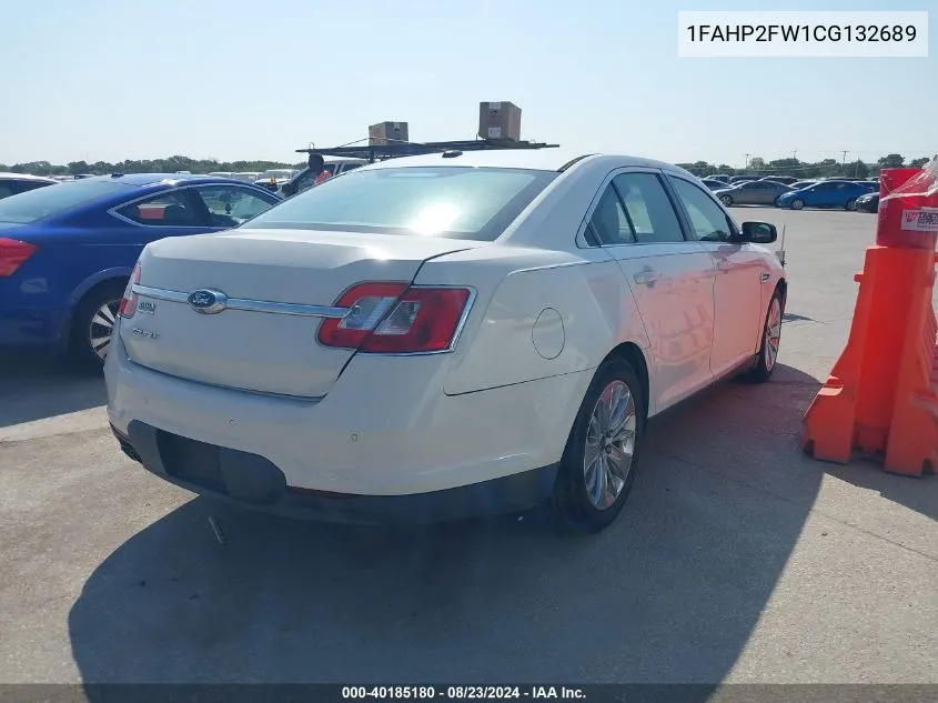 2012 Ford Taurus Limited VIN: 1FAHP2FW1CG132689 Lot: 40185180