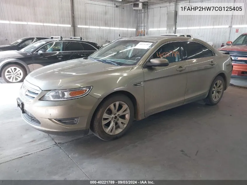 2012 Ford Taurus Sel VIN: 1FAHP2HW7CG125405 Lot: 40221789