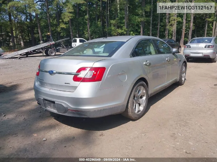 2012 Ford Taurus Sel VIN: 1FAHP2EW1CG112167 Lot: 40296549