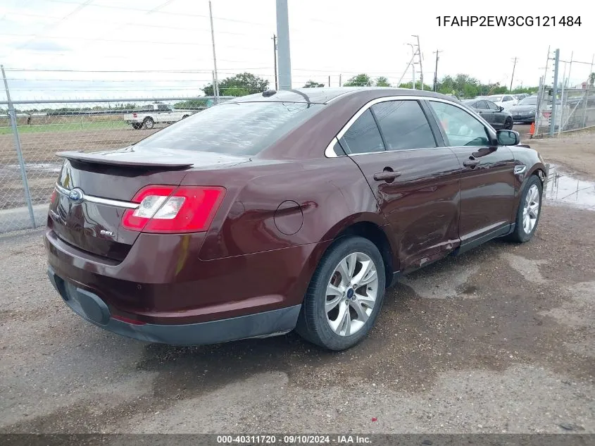 2012 Ford Taurus Sel VIN: 1FAHP2EW3CG121484 Lot: 40311720