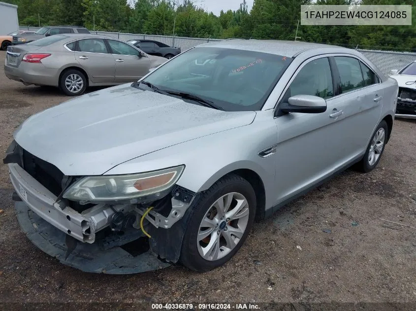 2012 Ford Taurus Sel VIN: 1FAHP2EW4CG124085 Lot: 40336879