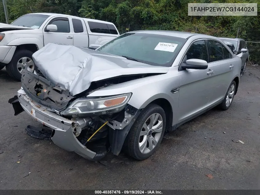 2012 Ford Taurus Sel VIN: 1FAHP2EW7CG144024 Lot: 40357476